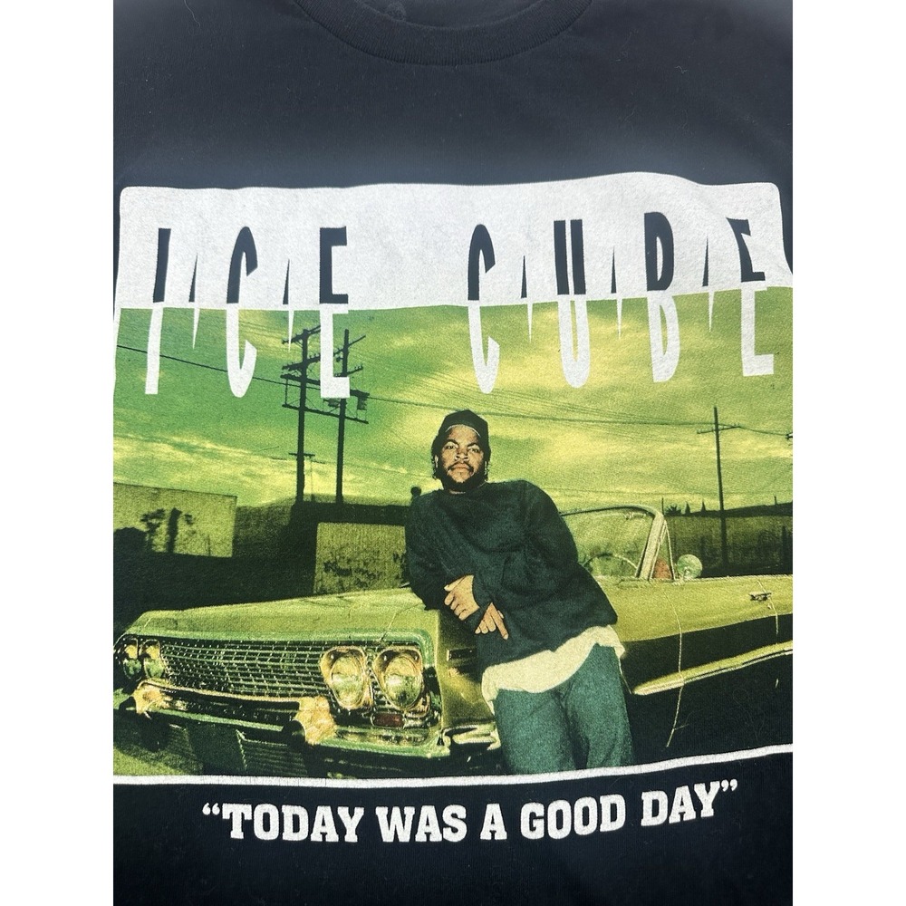 Ice Cube Graphic T Shirt Men's 2XL Black Rap Tee Hip Hop Streetwear - Picture 8 of 11